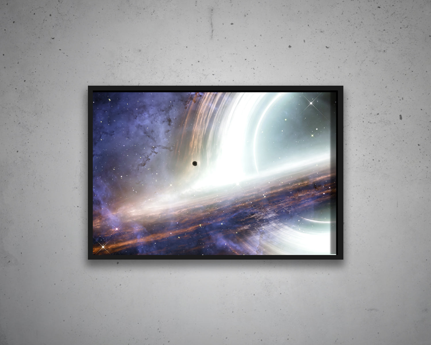 interstellar black hole poster