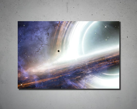 Interstellar Black Hole Multicolour Wall Art