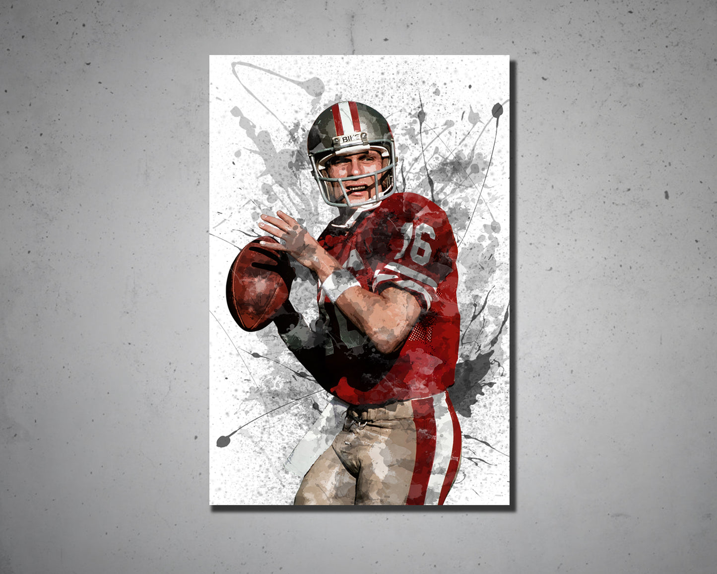 Joe Montana Canvas Wall Art 