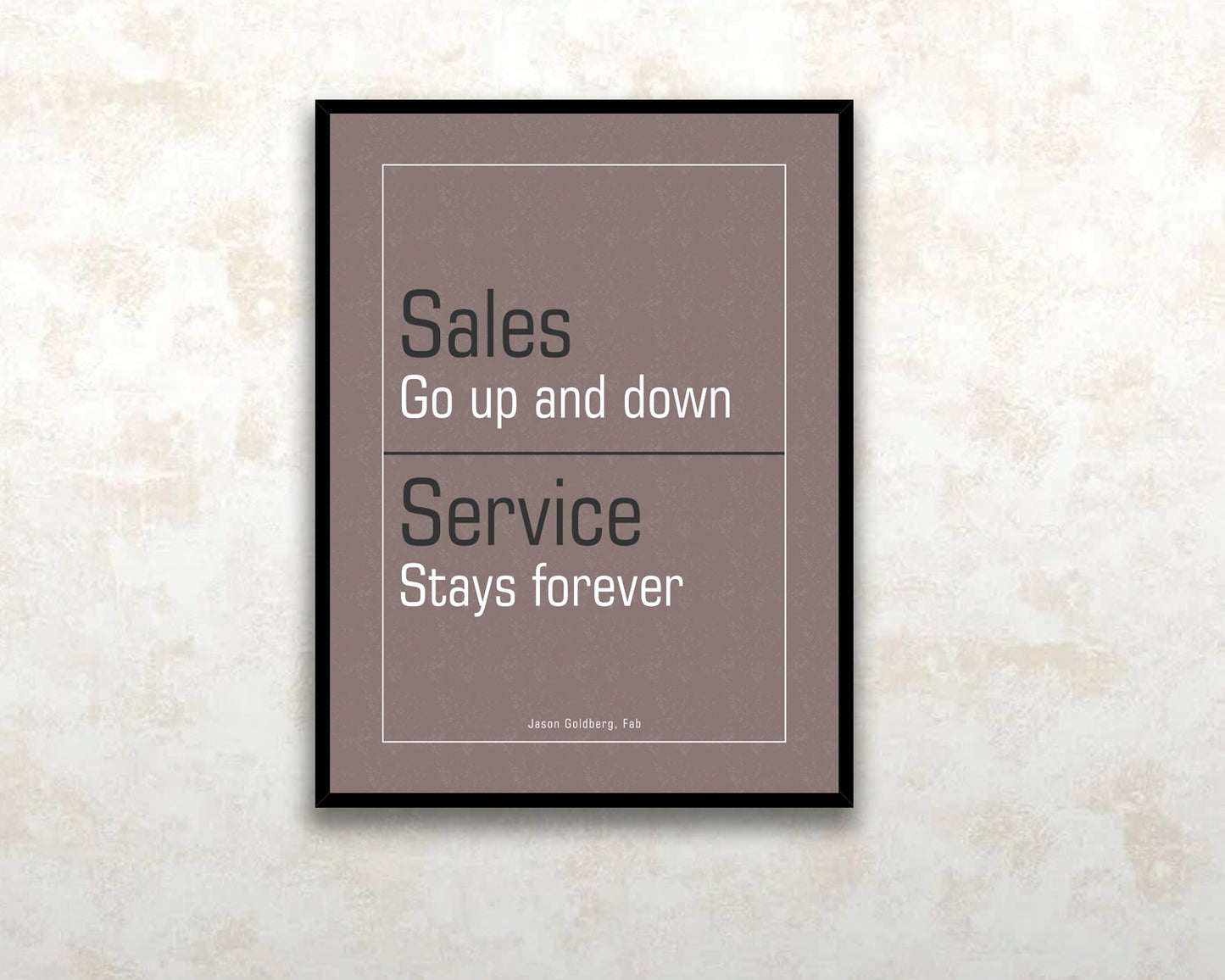 Sales go up and down Canvas Wall Art 