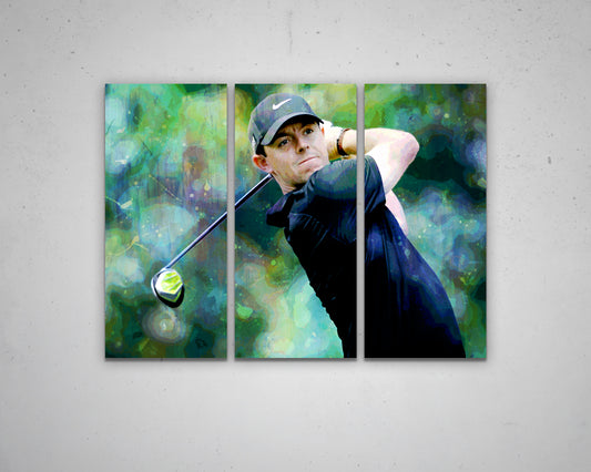 Rory McIlroy Multicolour Wall Art