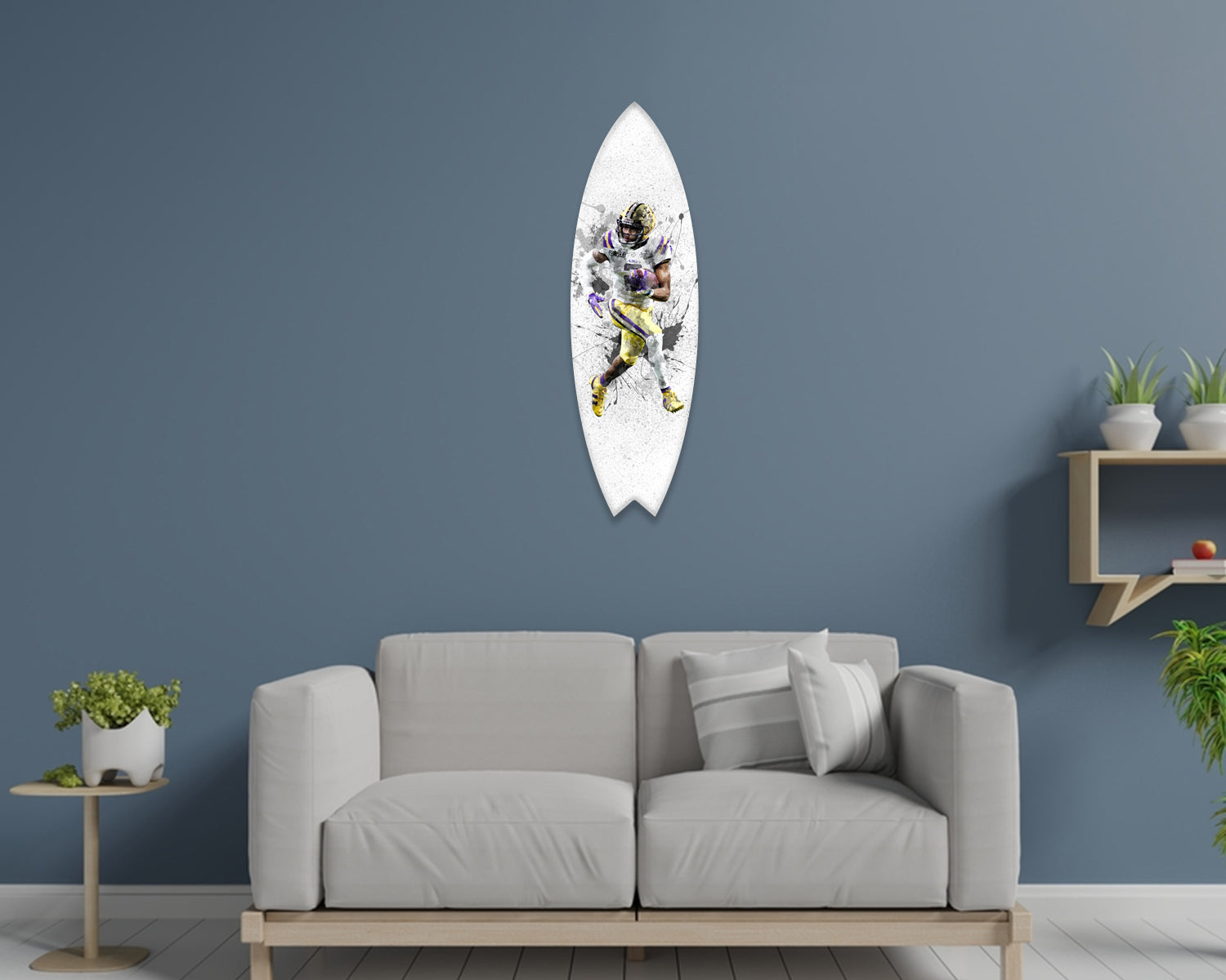 Justin Jefferson Acrylic Surfboard Wall Art 