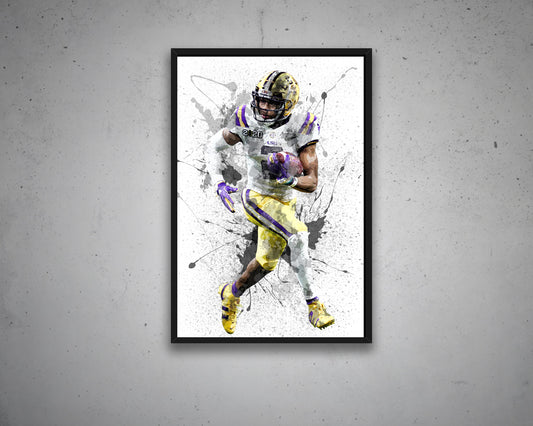 Justin Jefferson Canvas Wall Art