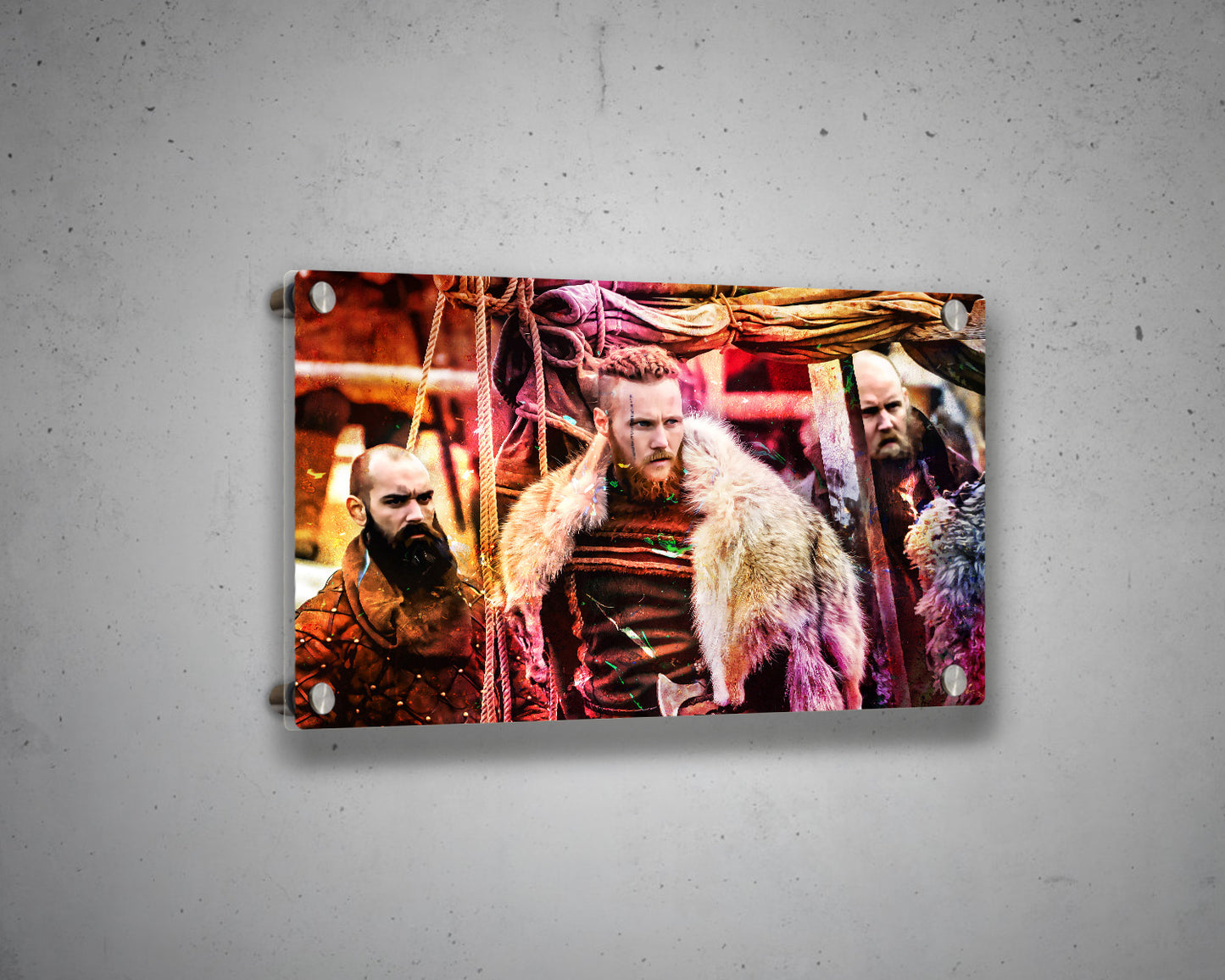 Ragnar Lothbrok Multicolour Wall Art 