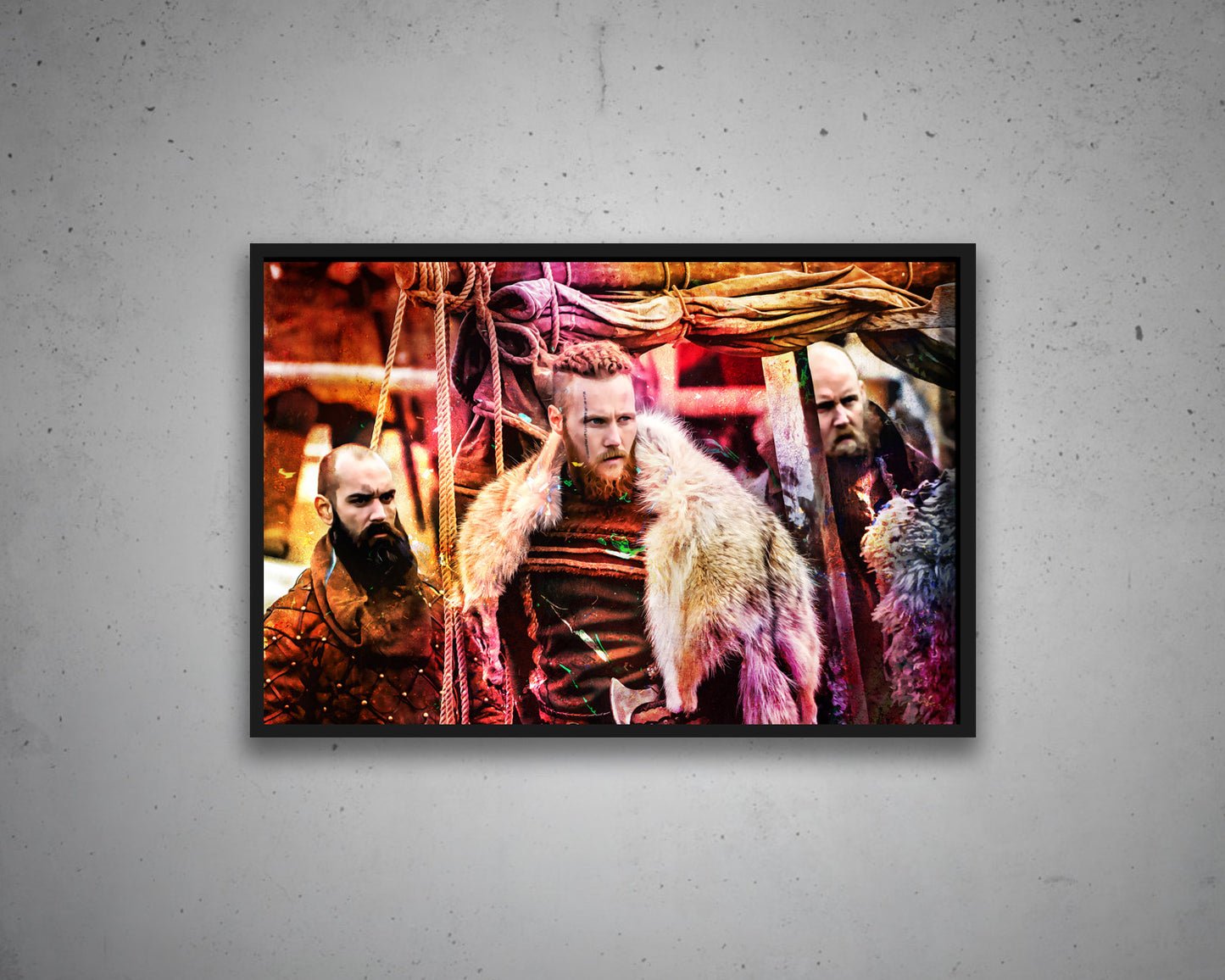 Ragnar Lothbrok Multicolour Wall Art 