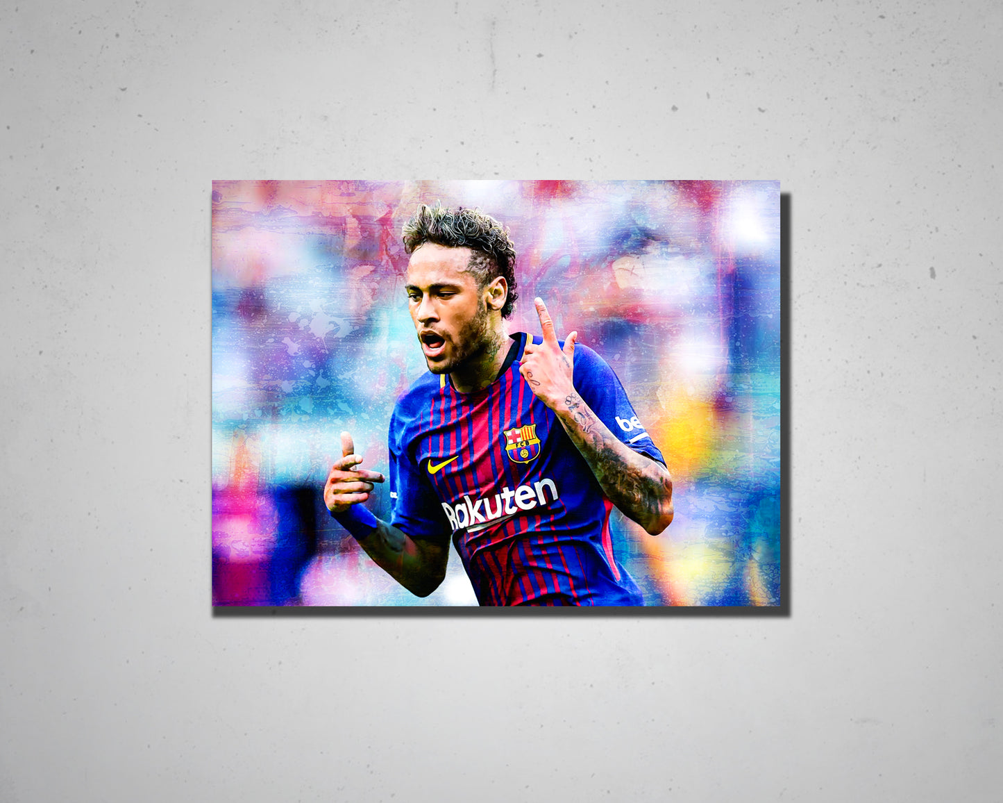 Neymar Jr Multicolour Wall Art 