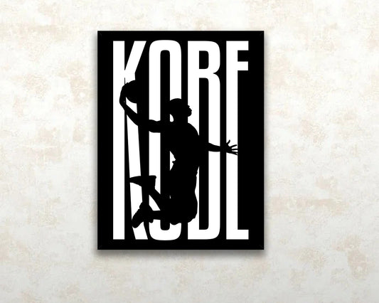 Kobe Bryant Sport Quote Canvas Wall Art