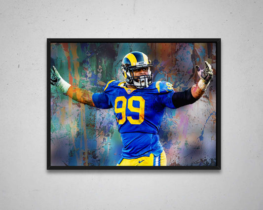 Aaron Donald Multicolour Wall Art