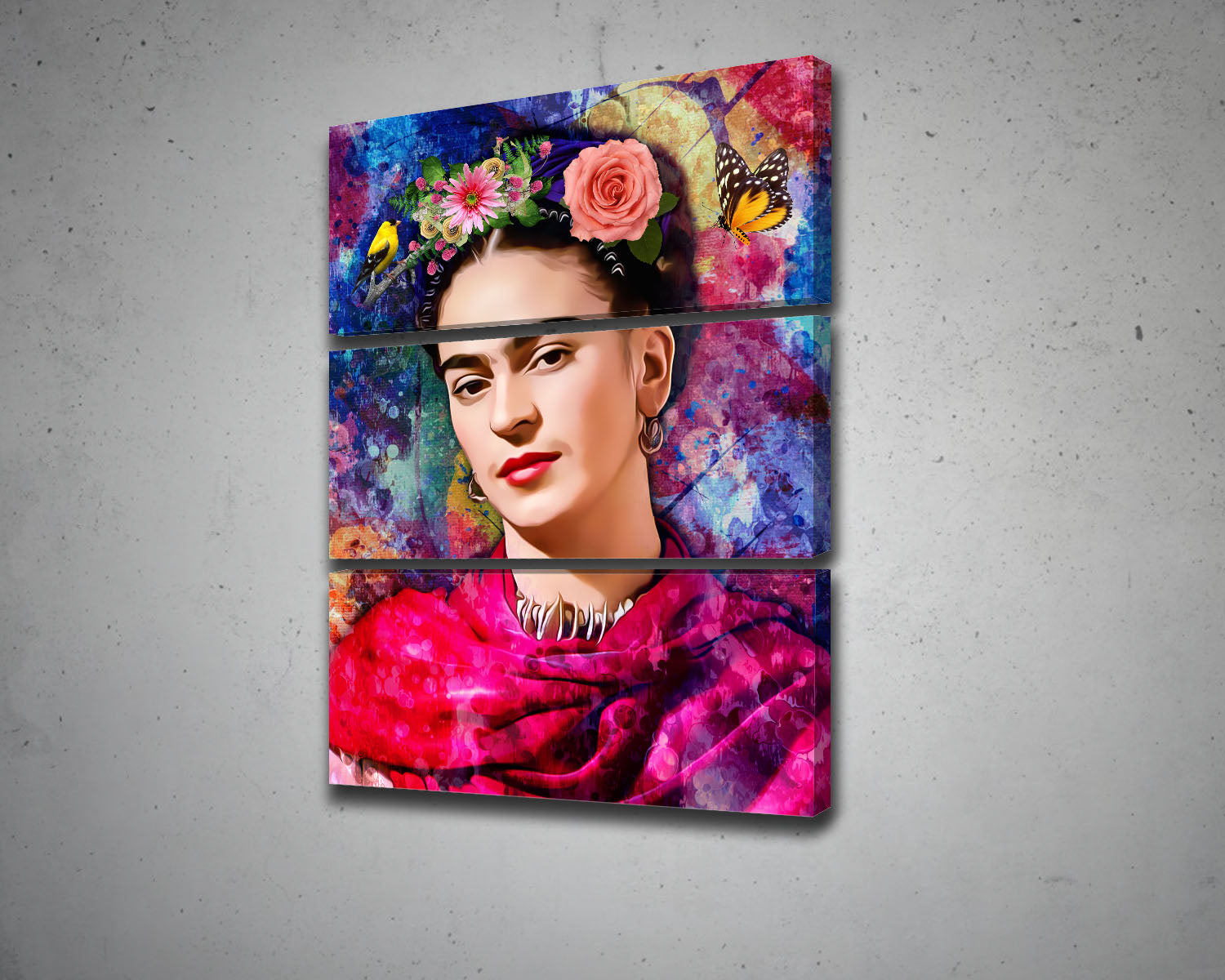 Frida Kahlo Multicolour Wall Art 