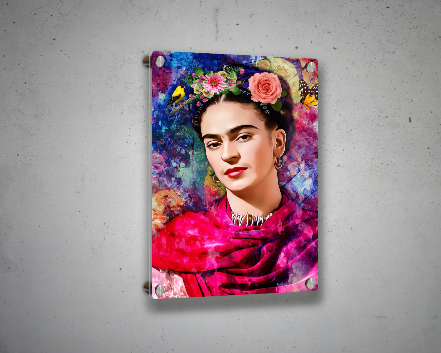 Frida Kahlo Multicolour Wall Art 