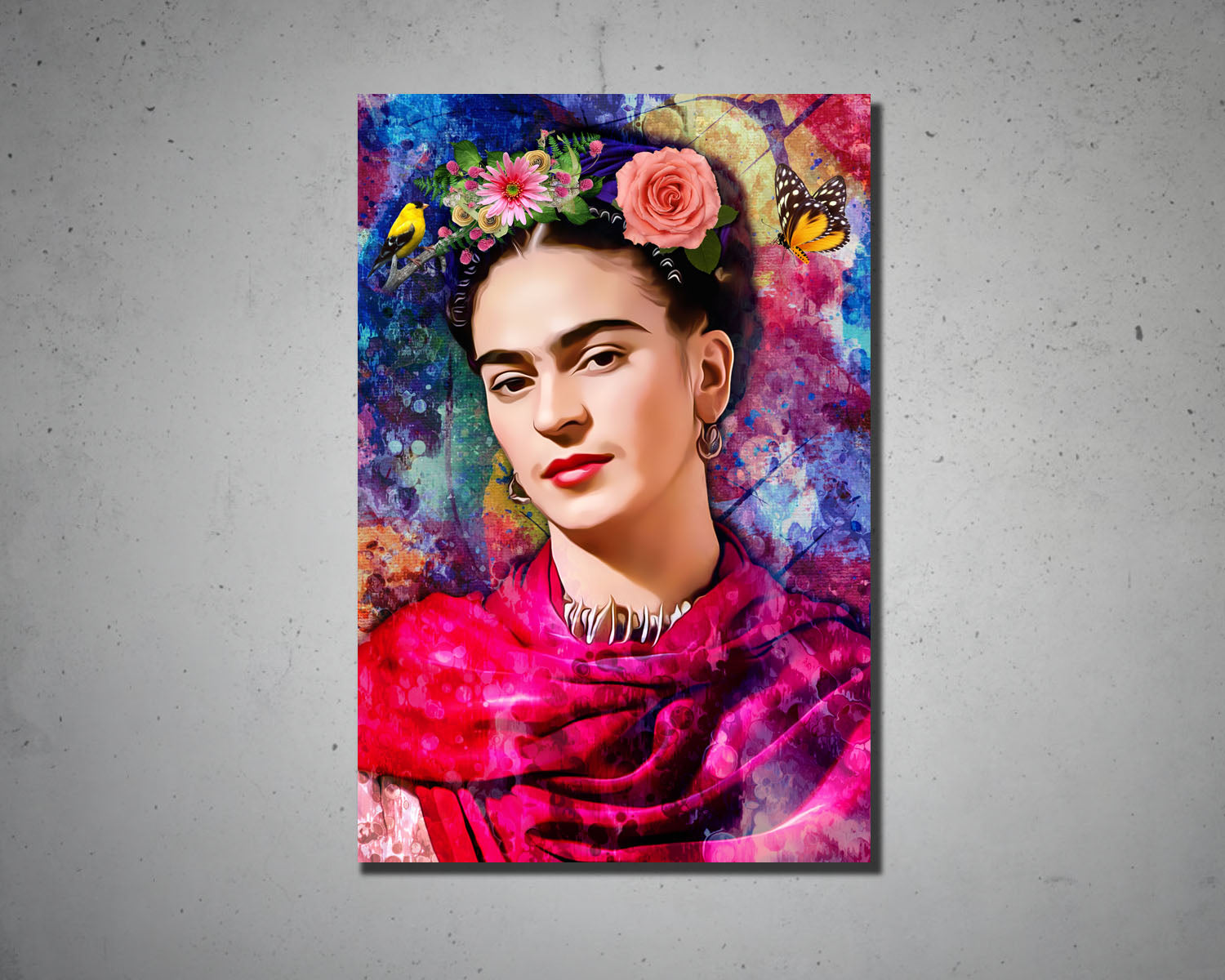 Frida Kahlo Multicolour Wall Art 