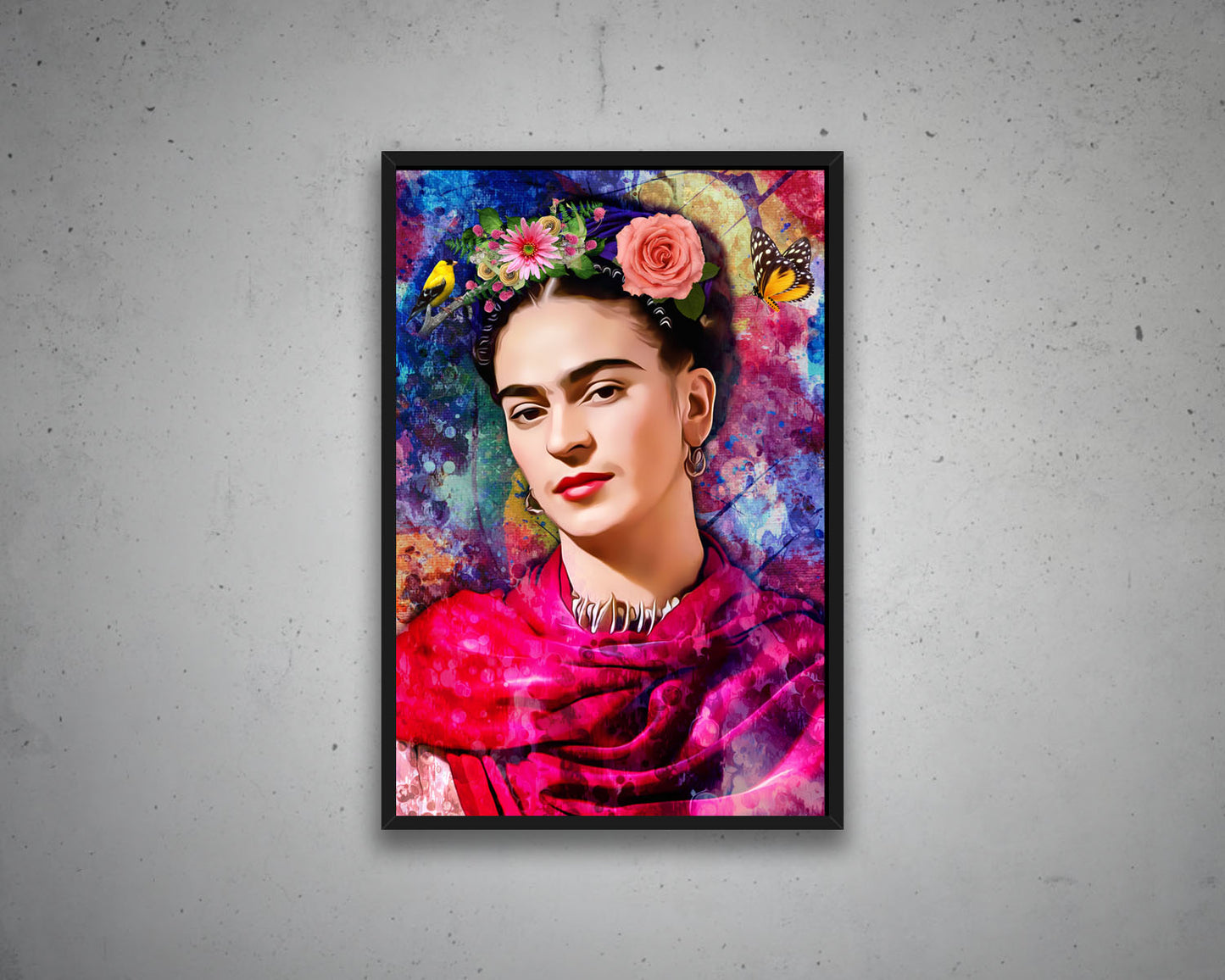 Frida Kahlo Multicolour Wall Art 