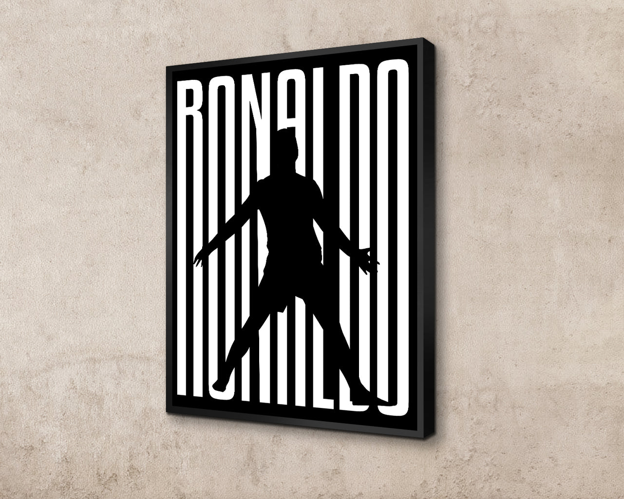 Cristiano Ronaldo Sport Quote Canvas Wall Art