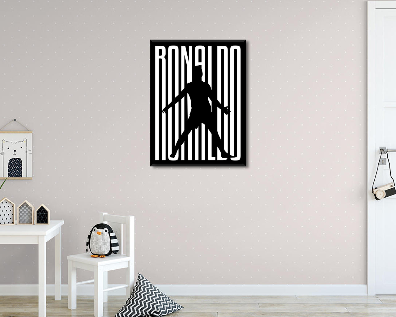 Cristiano Ronaldo Sport Quote Canvas Wall Art