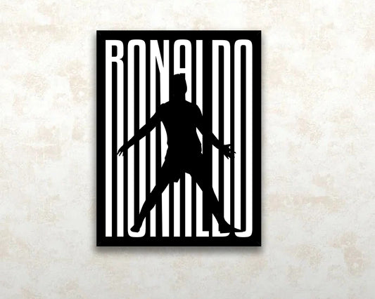 Cristiano Ronaldo Sport Quote Canvas Wall Art