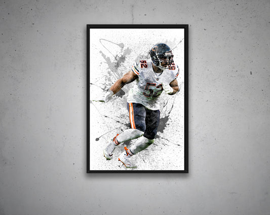 Khalil Mack Canvas Wall Art