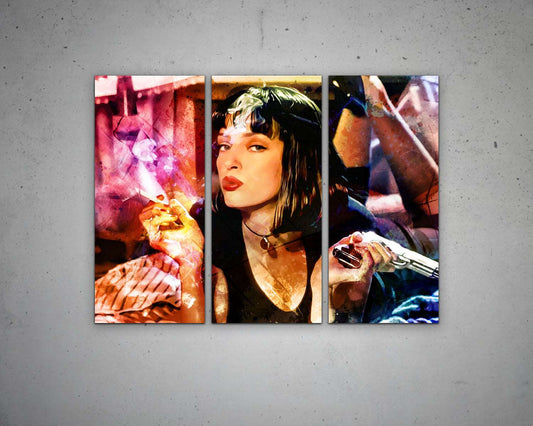 Abstract Pulp Fiction Multicolour Wall Art