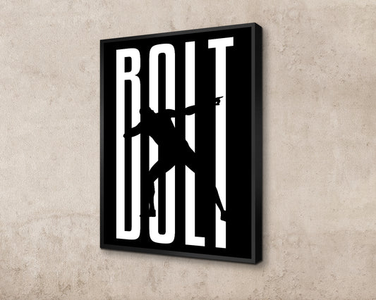 Usain Bolt Sport Quote Canvas Wall Art