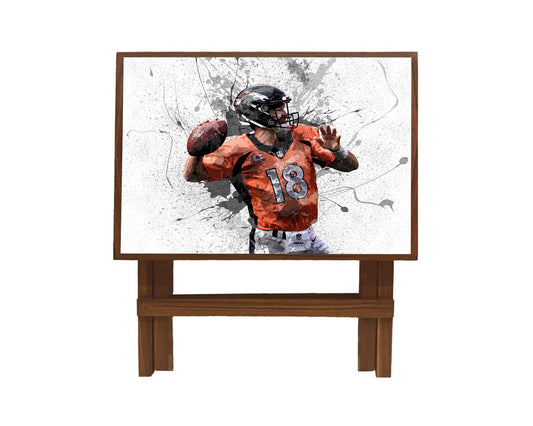 Peyton Manning Splash Effect Coffee and Laptop Table 