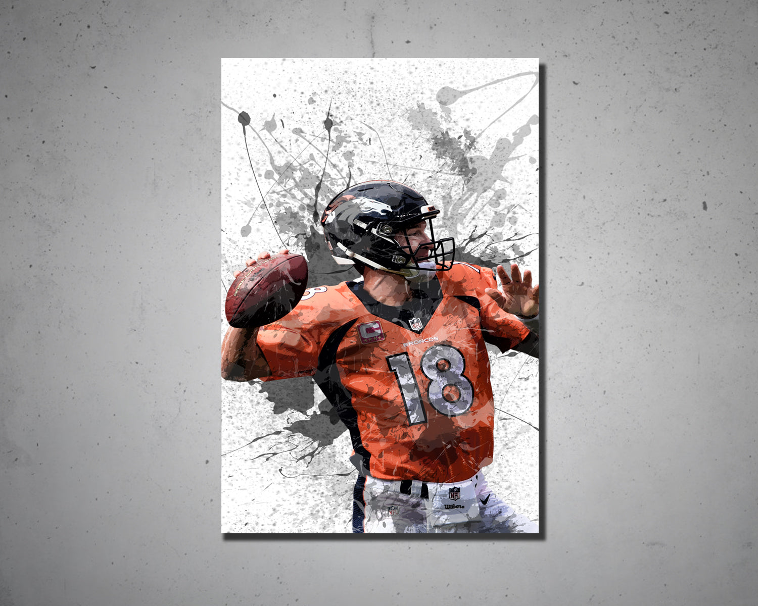 Peyton Manning Canvas Wall Art 