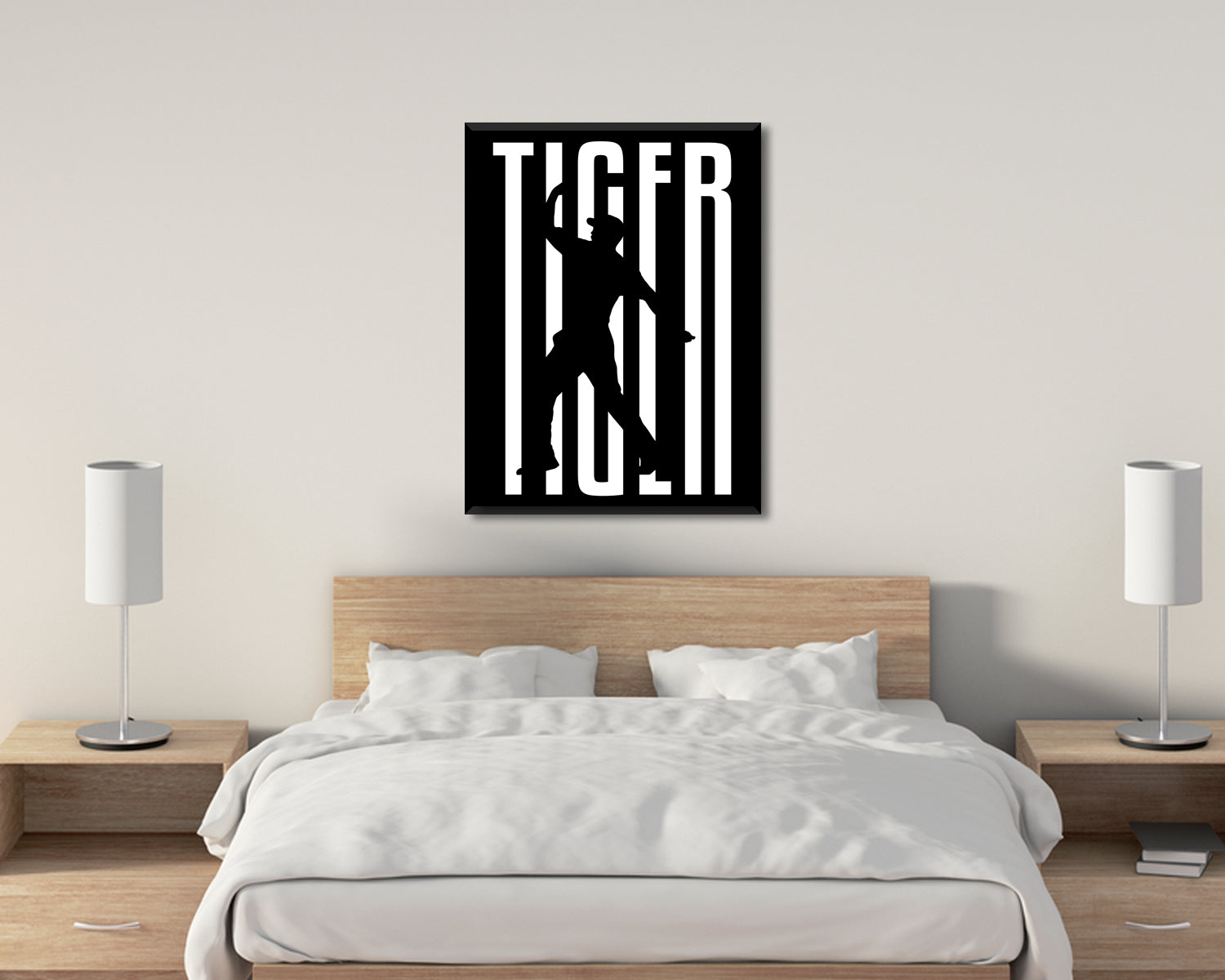 Tiger Wood Sport Quote Canvas Wall Art 