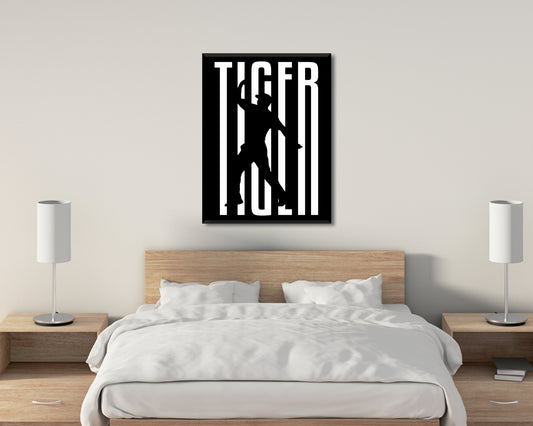 Tiger Wood Sport Quote Canvas Wall Art