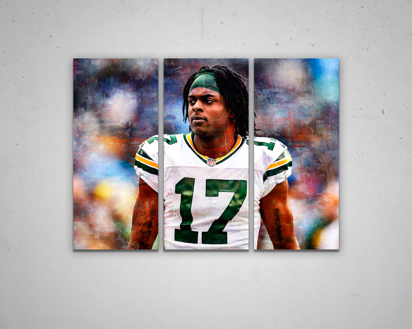 Davante Adams Canvas Art – Inx Art Collective