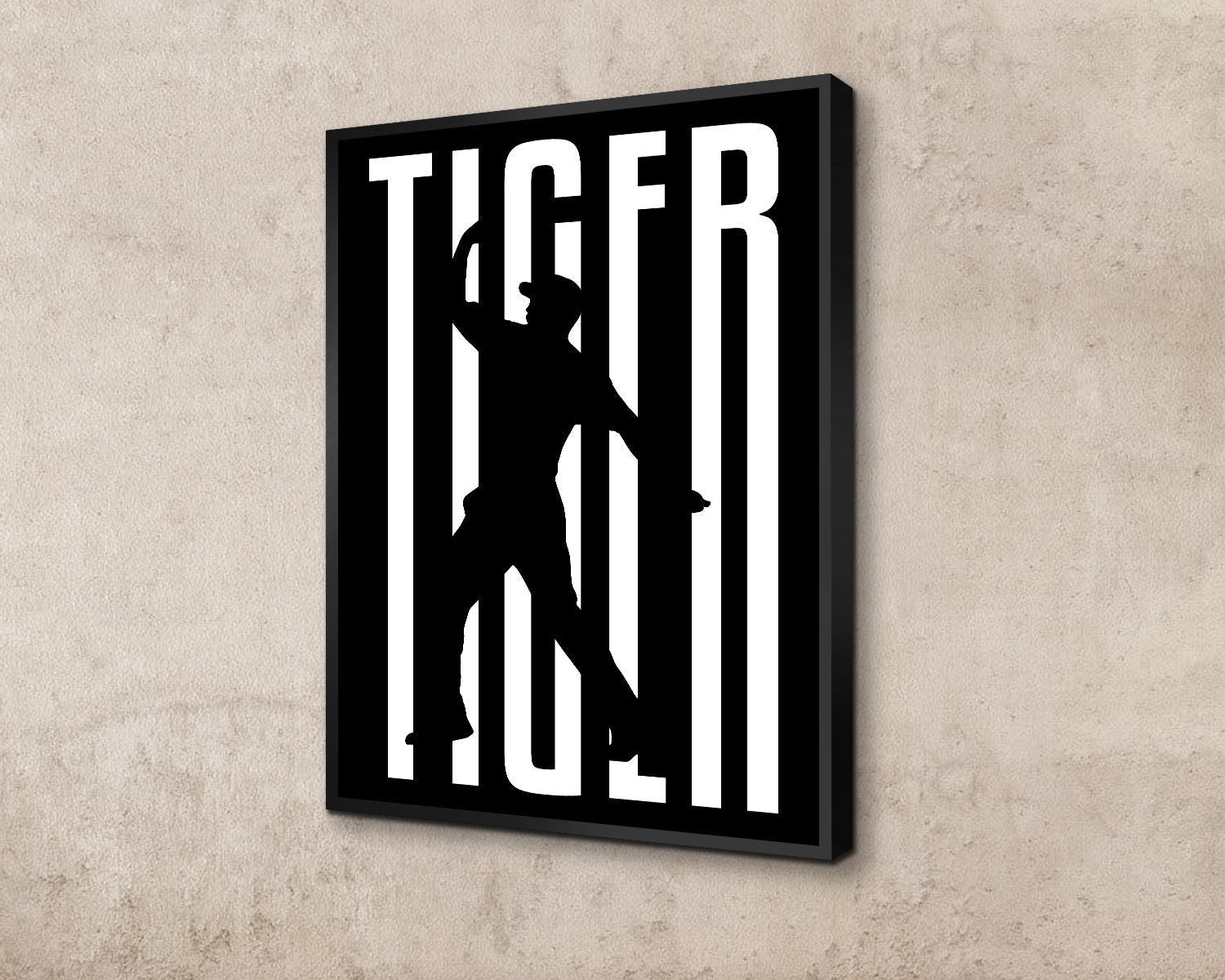 Tiger Wood Sport Quote Canvas Wall Art 