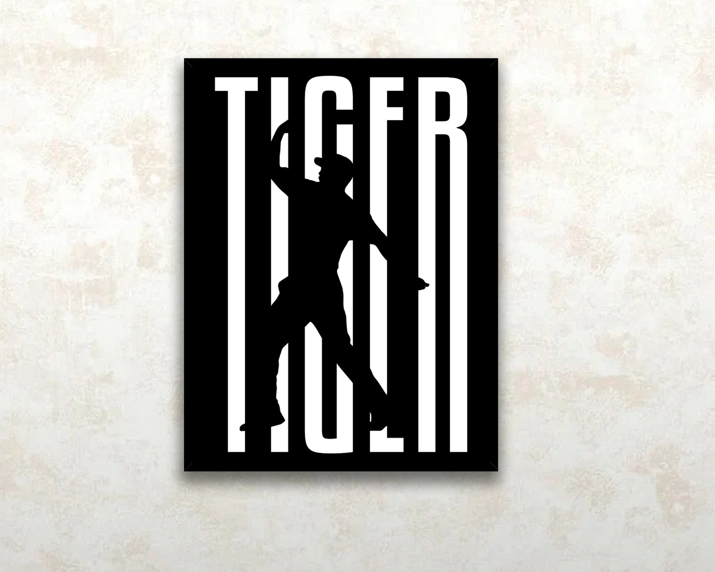 Tiger Wood Sport Quote Canvas Wall Art 