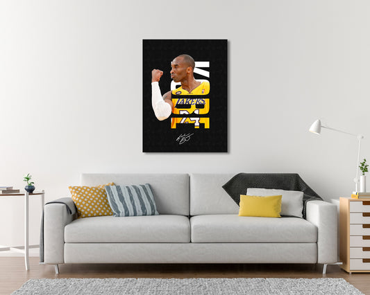 Kobe Bryant Sport Quote Canvas Wall Art