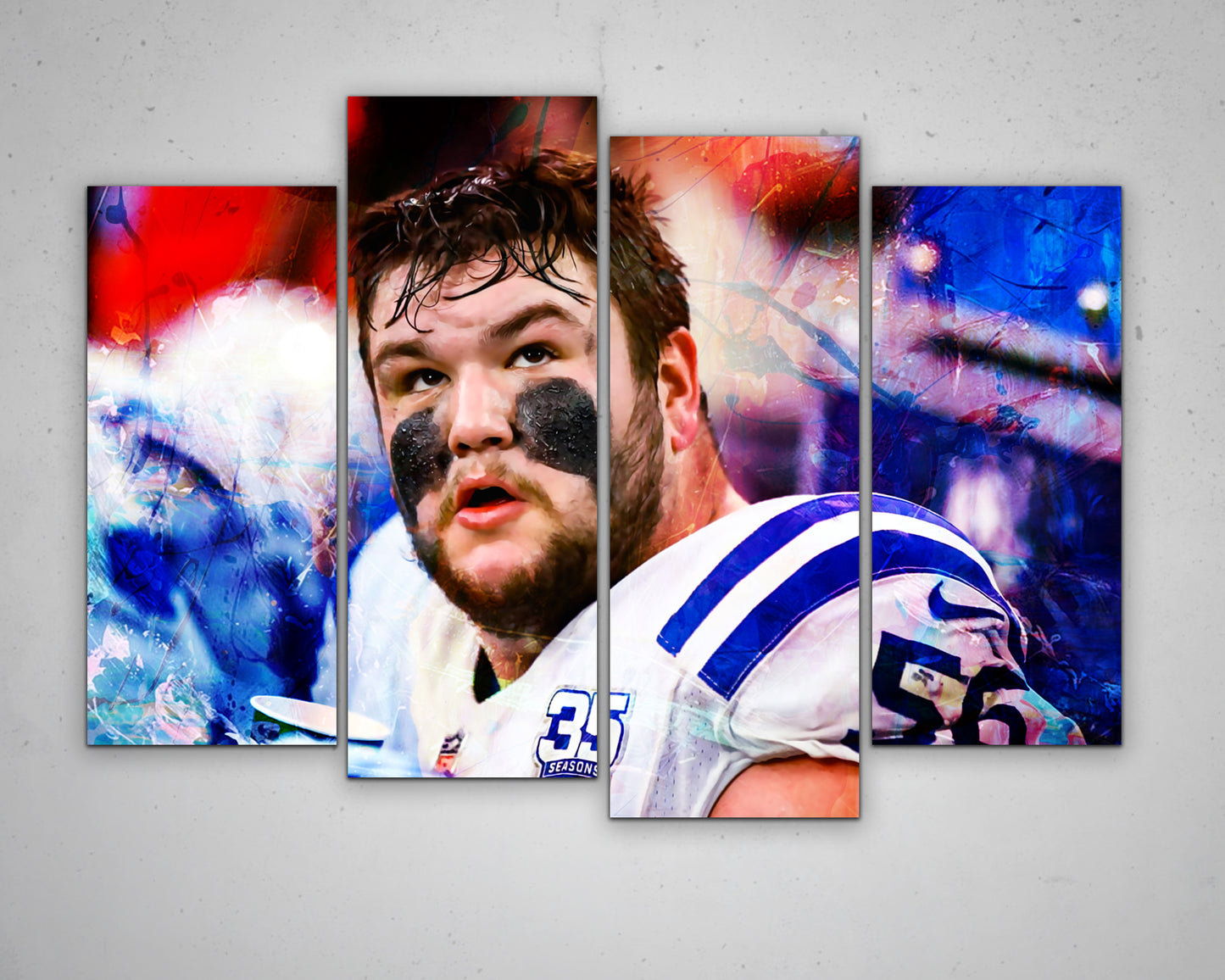 Quenton Nelson Multicolour Wall Art 