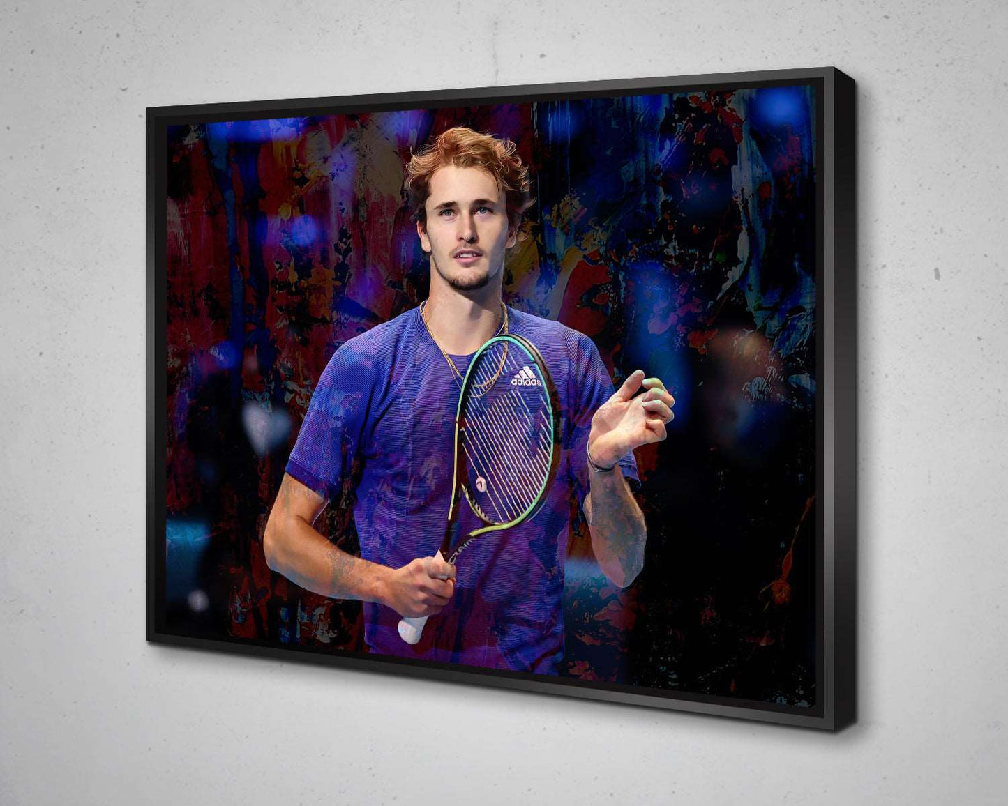 Alexander Zverev Multicolour Wall Art 