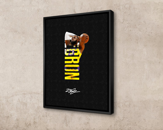 Lebron James Sport Quote Canvas Wall Art 