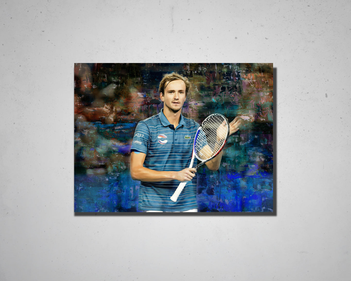 Daniil Medvedev Multicolour Wall Art 