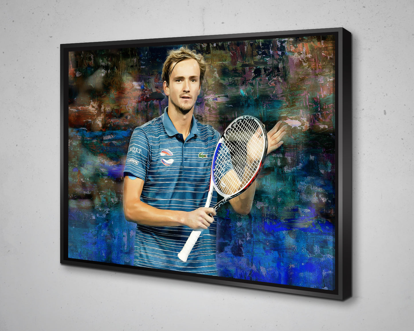 Daniil Medvedev Multicolour Wall Art 