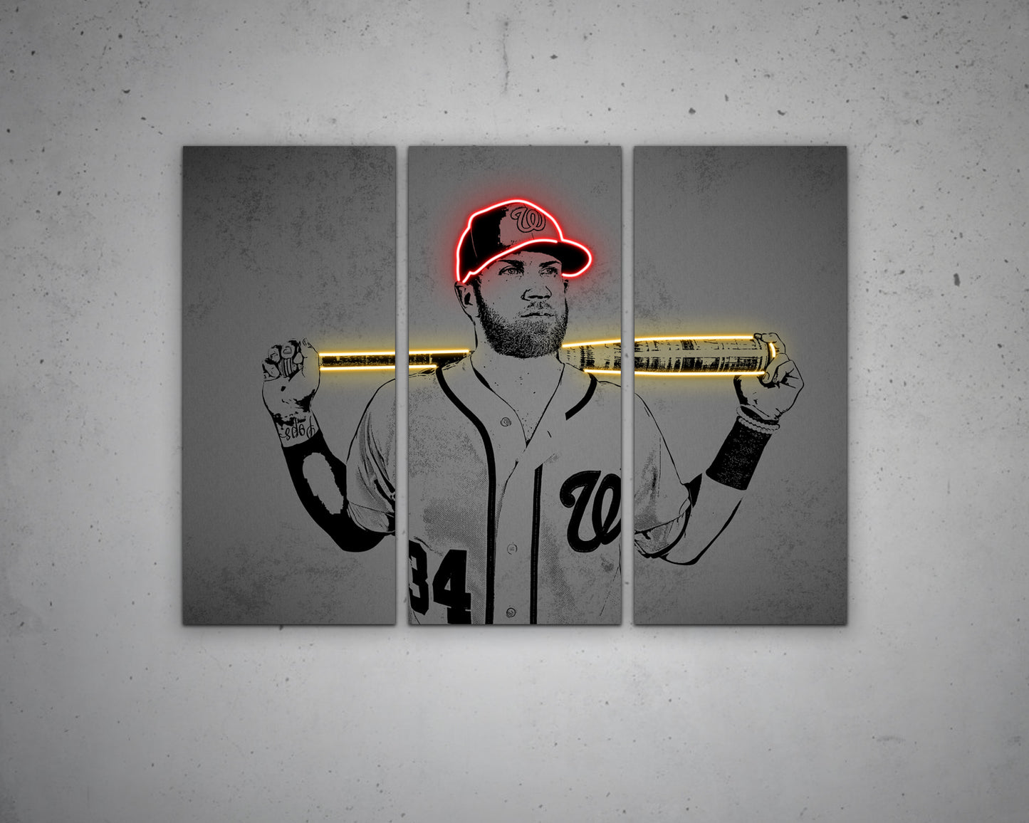 Bryce Harper Canvas Wall Art 