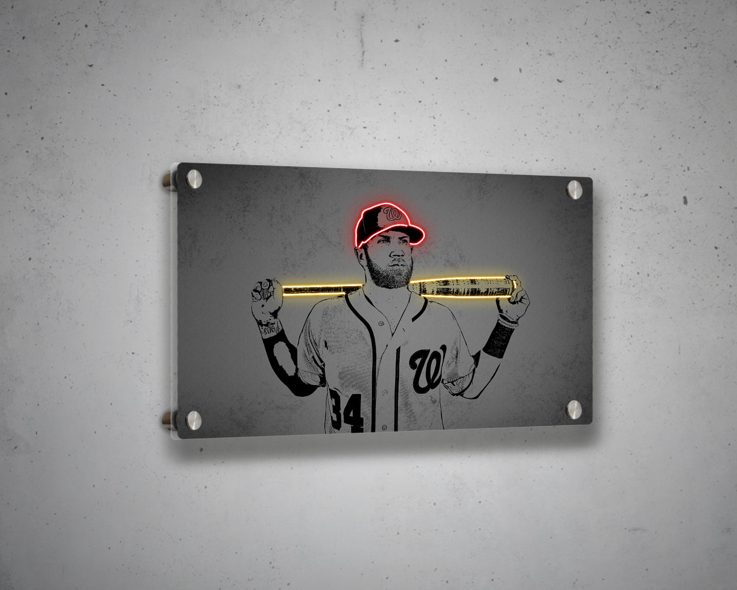 Bryce Harper Splash effect Wallpaper Style 1 – My Idea Sports Canvas