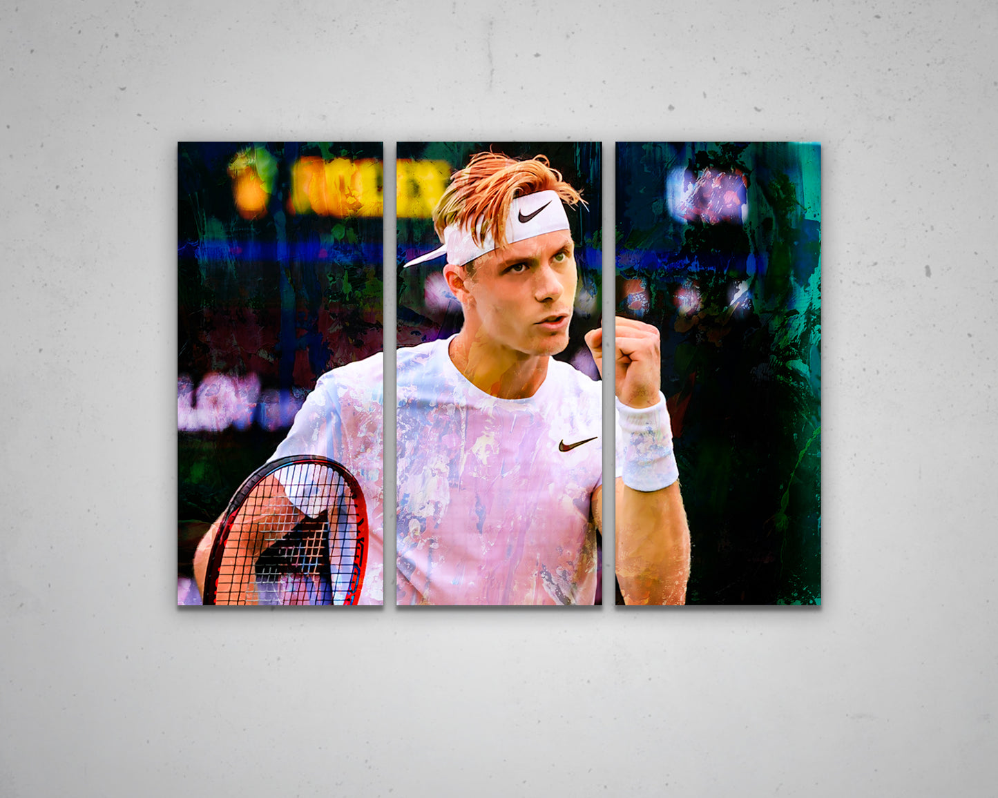 Denis Shapovalov Multicolour Wall Art 