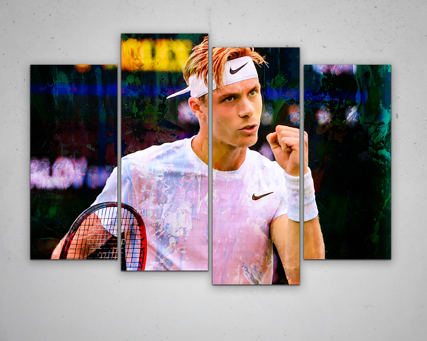 Denis Shapovalov Multicolour Wall Art 