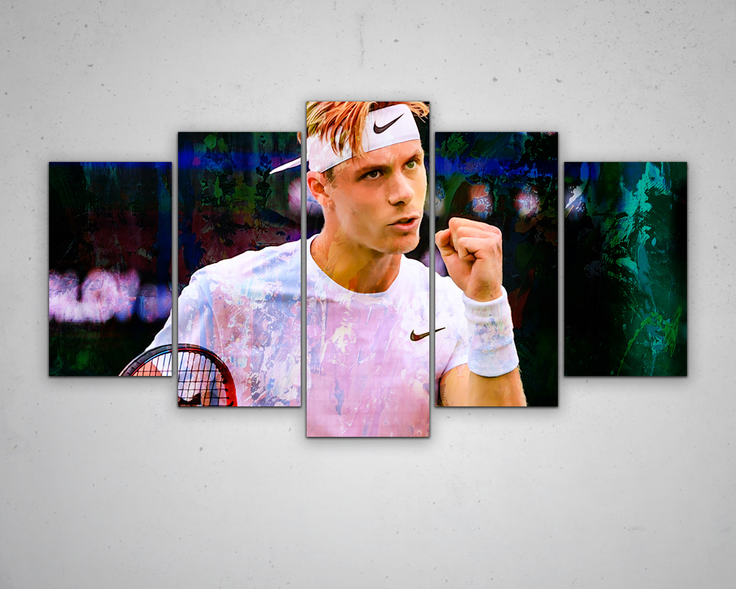 Denis Shapovalov Multicolour Wall Art 