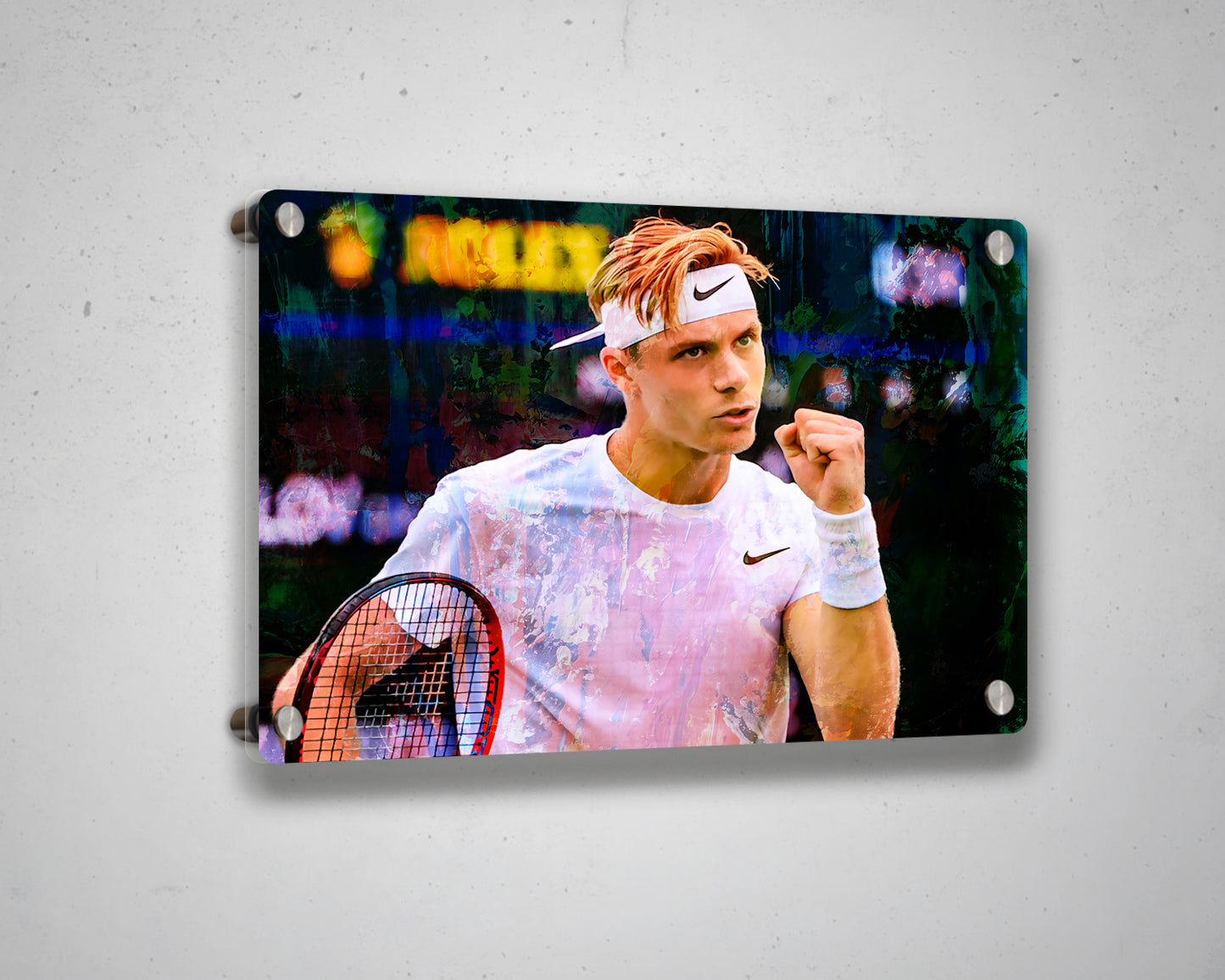 Denis Shapovalov Multicolour Wall Art 