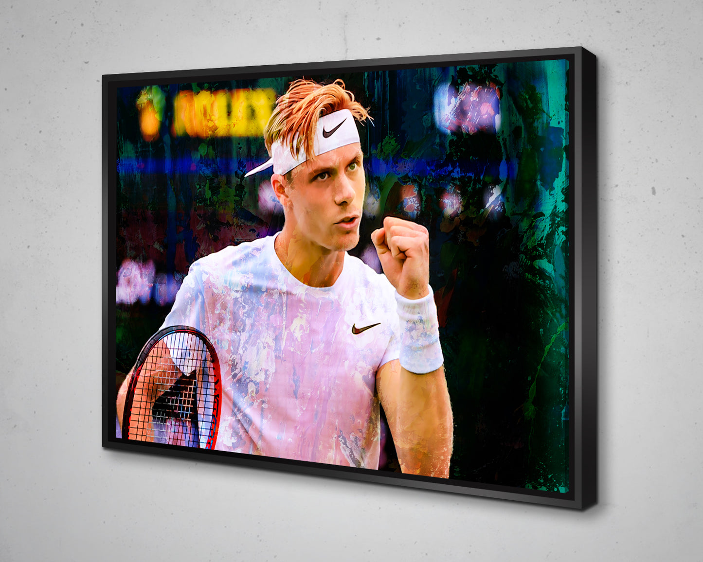 Denis Shapovalov Multicolour Wall Art 