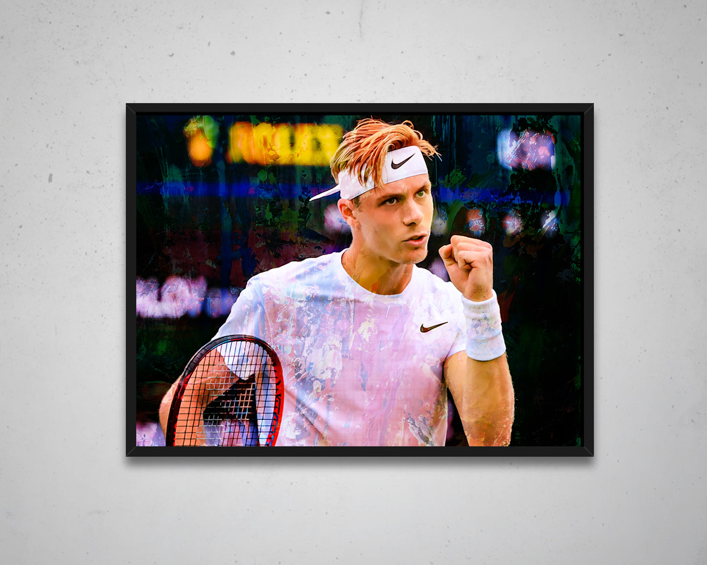 Denis Shapovalov Multicolour Wall Art 