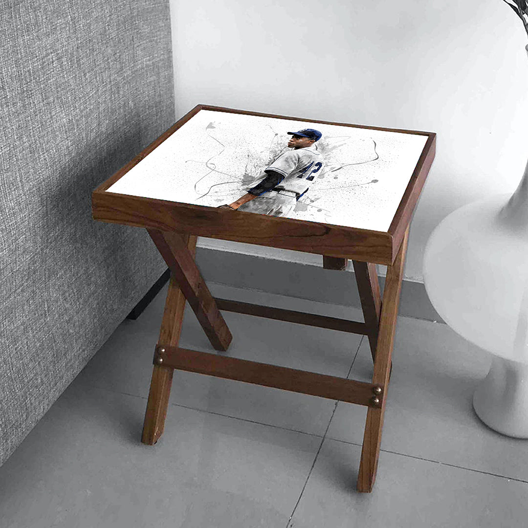 Jackie Robinson Splash Effect Coffee and Laptop Table 