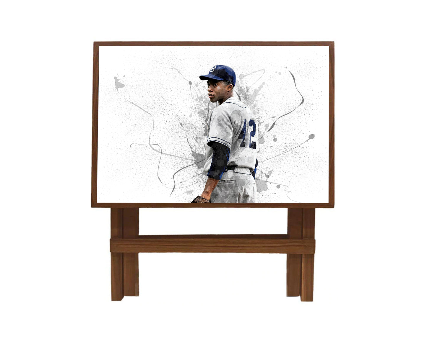 Jackie Robinson Splash Effect Coffee and Laptop Table 