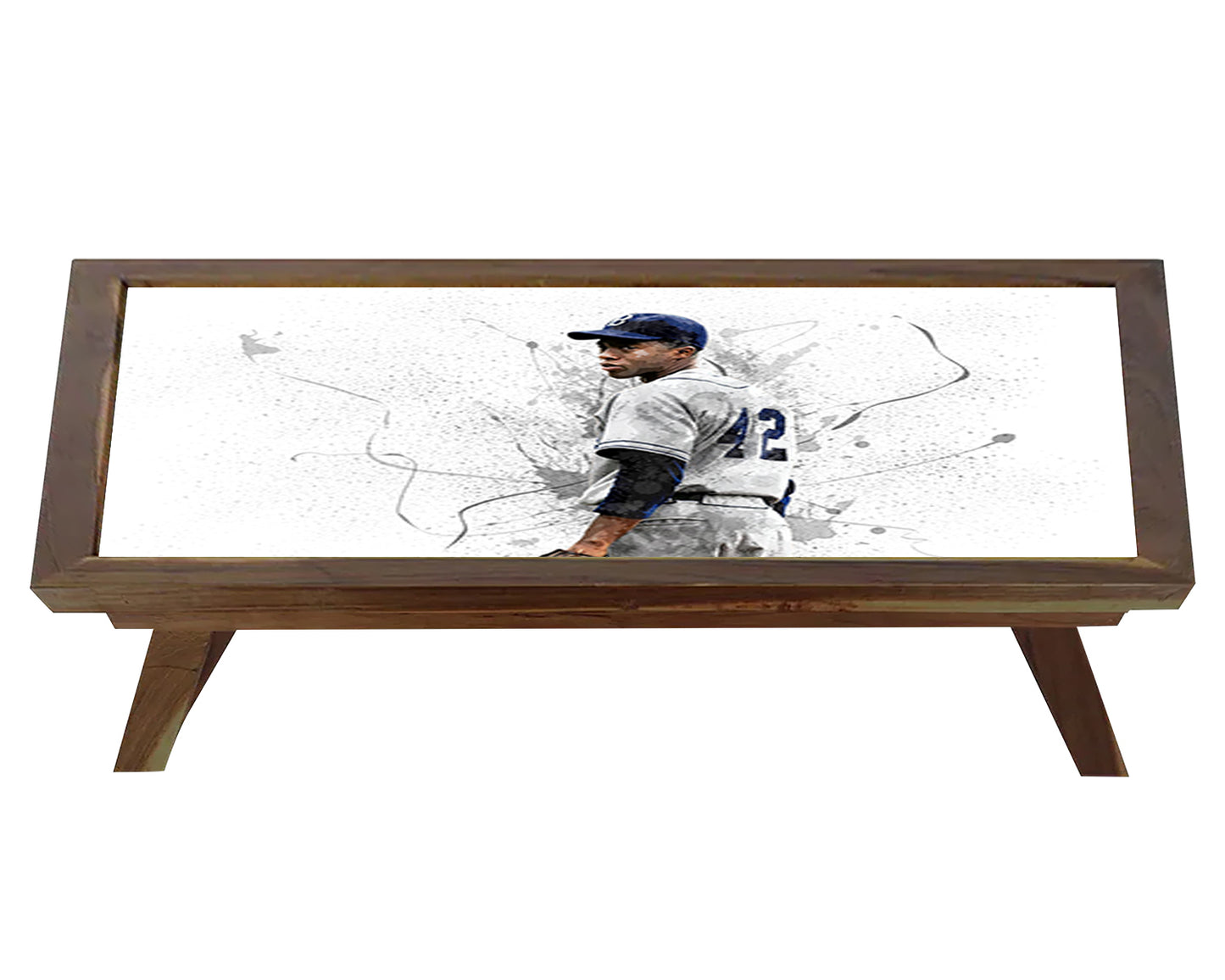 Jackie Robinson Splash Effect Coffee and Laptop Table 