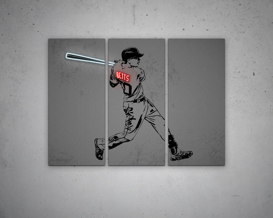 Mookie Betts Canvas Wall Art