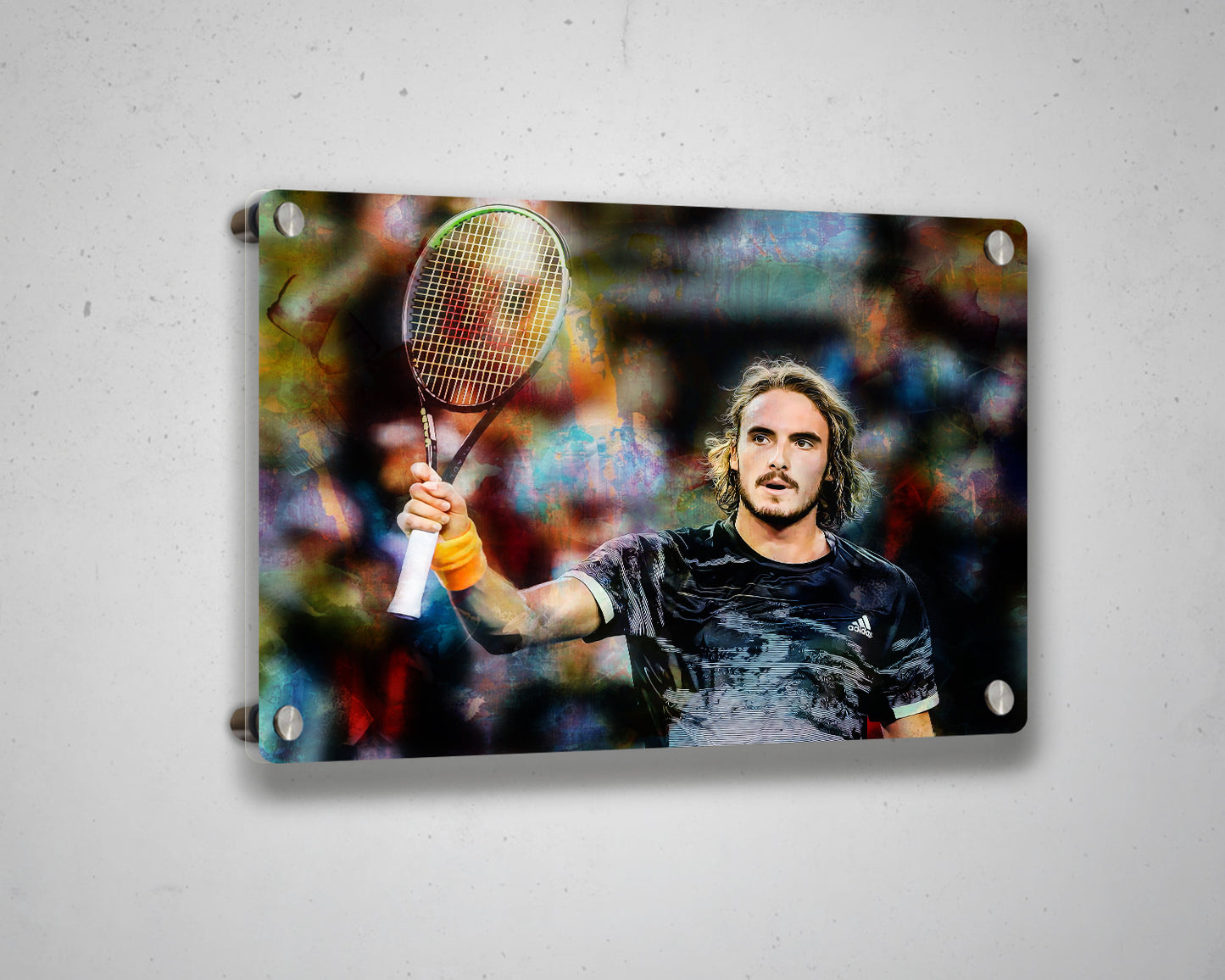 Stefanos Tsitsipas Multicolour Wall Art 