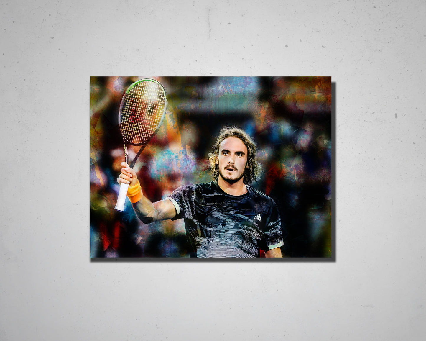 Stefanos Tsitsipas Multicolour Wall Art 