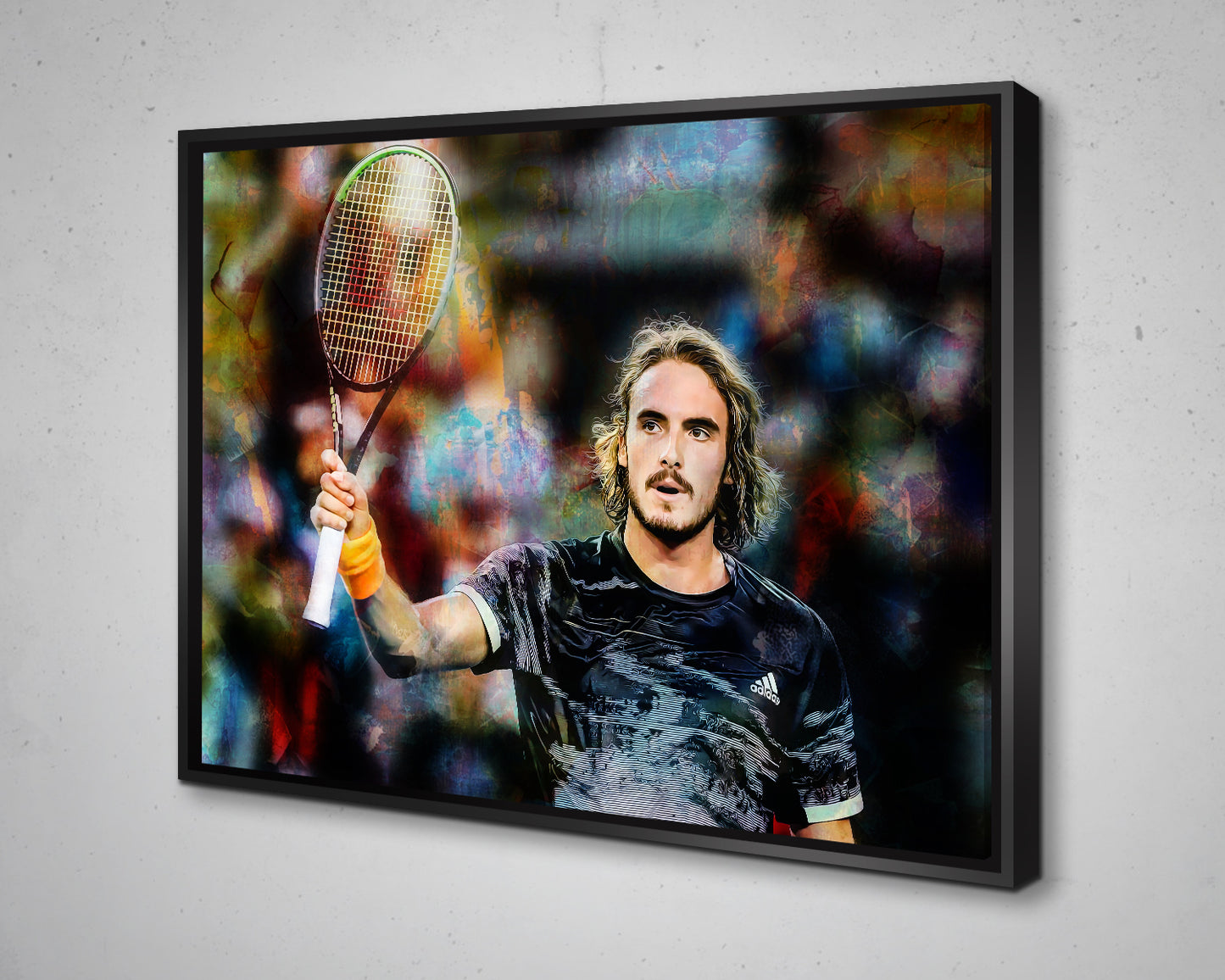 Stefanos Tsitsipas Multicolour Wall Art 